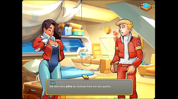 Jogo Adulto Space Rescue ep 2 - Conhecendo a Capit&atilde;o e o mais da Nave  
