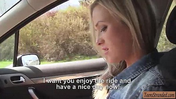 Blondie teen babe gives head and gets fucked in public