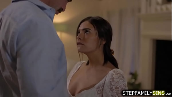 Violet Starr makes her stepdad pissed off.The guy knows his stepdaughter is a slut so he starts licking her hairy pussy until shes wet enough to fuck  