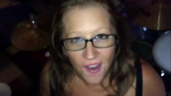 Slut sucks drummer&rsquo;s cock and gets 2 cumshots all over her face