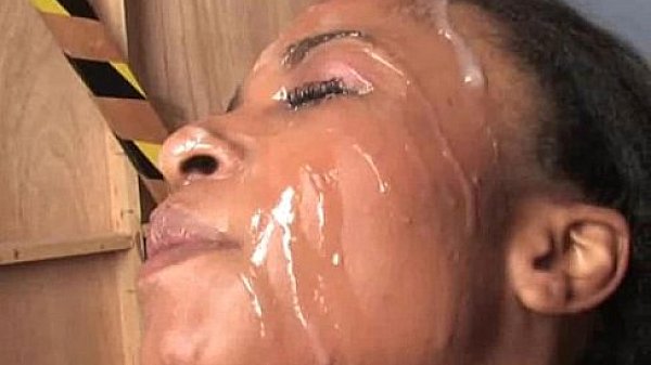 Ebony Babe Loves White Men's Cumload