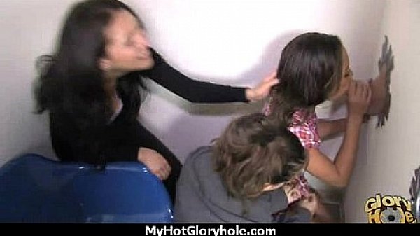 Gloryhole Secrets Hot teen cutie swallows cum 17