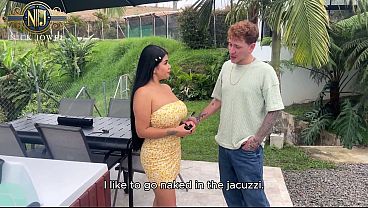 Peruvian maid fucked in the backyard!