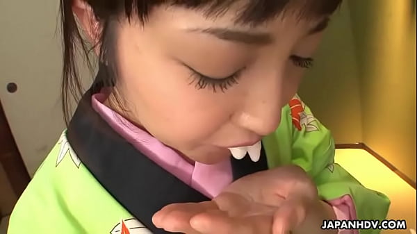 Jav teen sucks cock in dojo