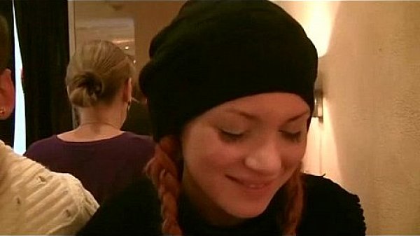 Amateur Russian Redhead babe fucked in public toilet  