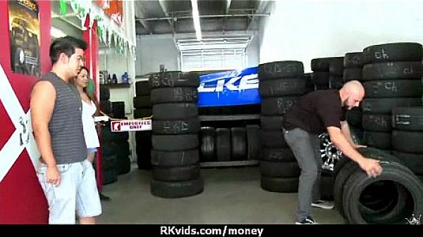 Sexy teen nails her butt on hard dick for cash 1