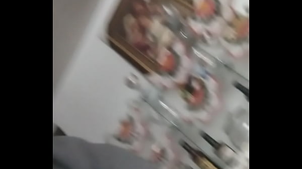 Sucking a chocolate bar  