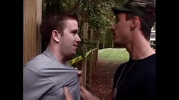 Twink trooper playing with friend's thick sausige