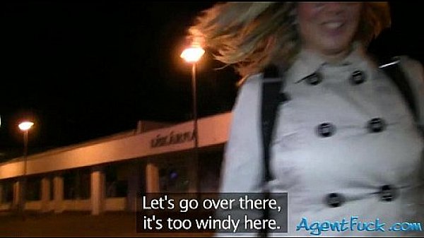 Chick in glasses fucked with stranger in public location