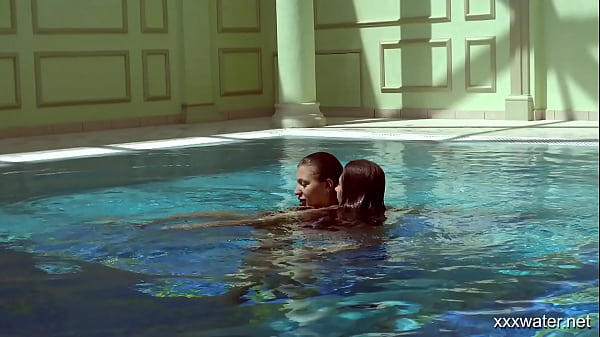 Swimming pool underwater sexy babes Irina and Olla