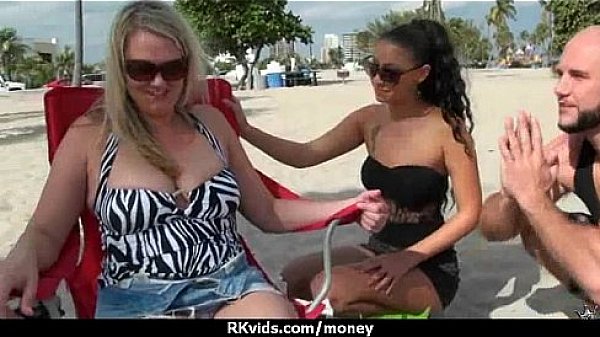 Amateur girl accepts cash for sex from stranger 4