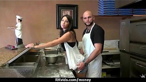 Tight teen fucks a man in front of the camera for cash 27