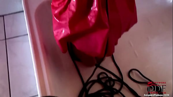 Bound babe pussy penetrated