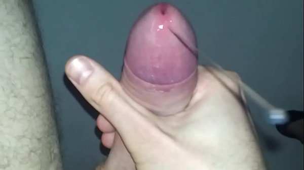Self precum milking big cock
