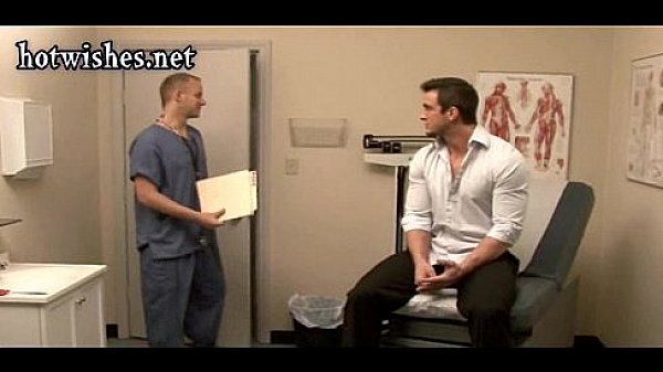 Hot gay doctor tasting a cock and enjoys anal