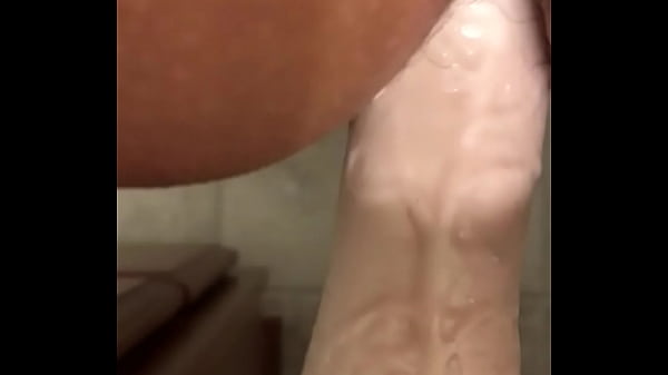 Fucking a dildo before my shower