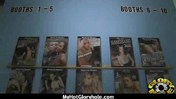 Black Chick Gives Gloryhole Blowjob 15