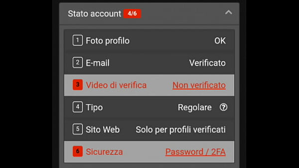 Video di verifica  