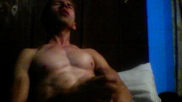 wanking my big cock and cumming  