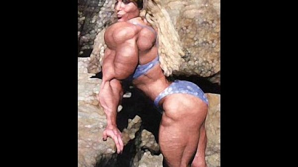 Female bodybuilding fbb bodybuilder bbw muscle art