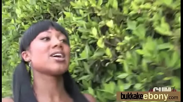 Ebony Babe Sucks Group Of White Guys 10