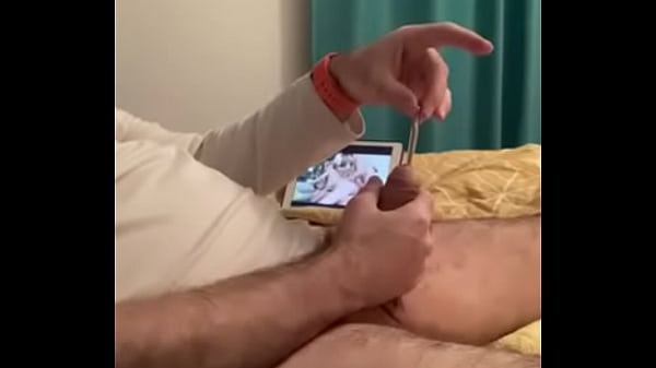 Cock plug watching porn  