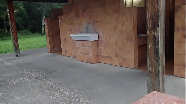 naked  for visiting toilet of arest area  