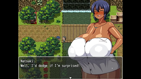 Tanned Girl Natsuki [ HENTAI Game ] Ep.4 plump sweaty sexy curvy body !