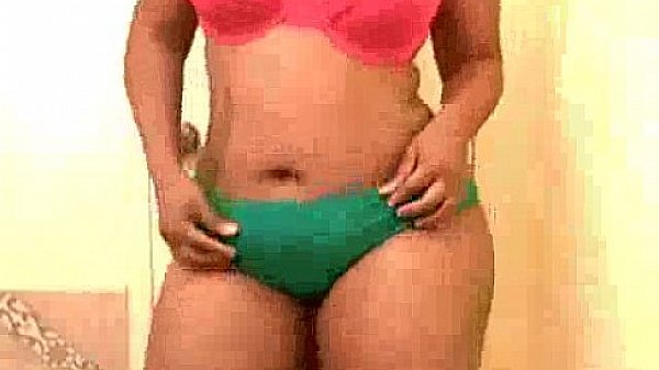 BBW girl dancing and jumping