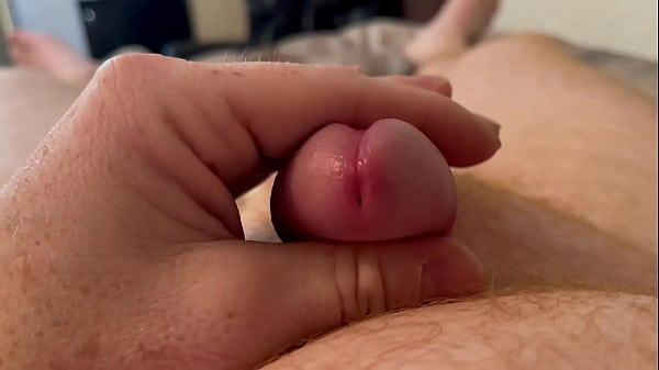 Rubbing my cock head until it makes my whole body shake.. feels so good..