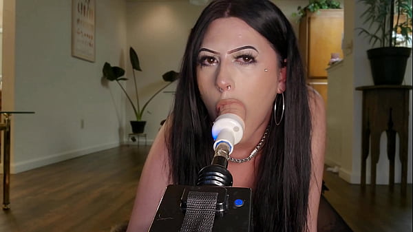 Fuck machine deepthraot with spit