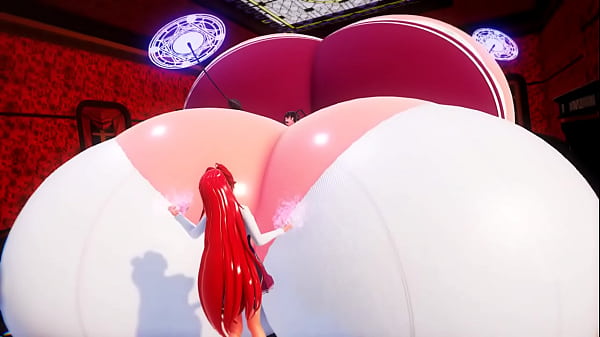 Girl swelling inflation