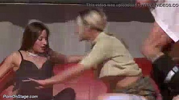 Pablic party threesome