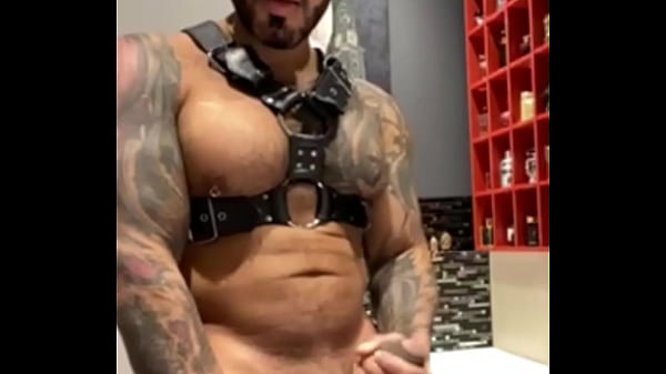 Harness and horny touching BBC big muscle latino - VIKTOR ROM - 