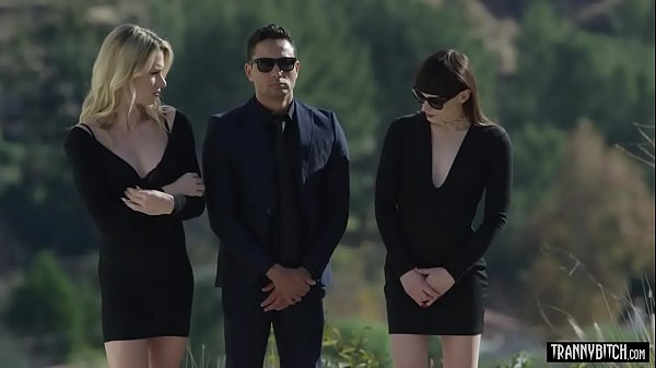 Tranny widow with tiny boobs salved by a hard cock