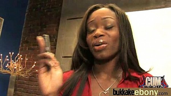 Ebony Babe Sucks Group Of White Guys 10