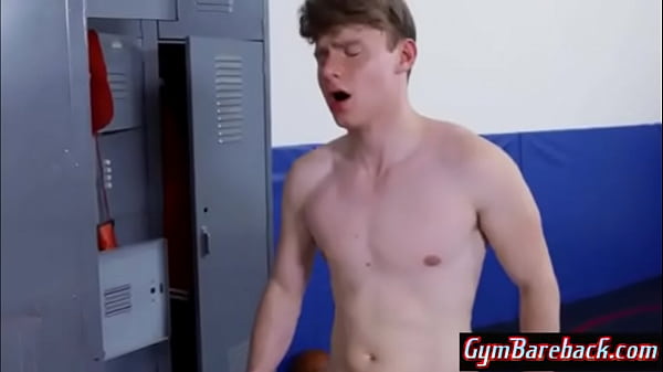 Teens first time gay sex in the gym 