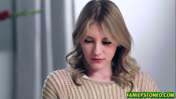 Stepson getting his cock sucked by his stepmom and stepsister