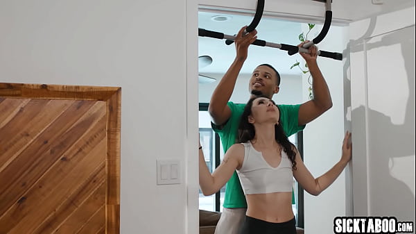 Big ass teen needs a workout and big black cock is everything she wanted so guy banged big ass teen  