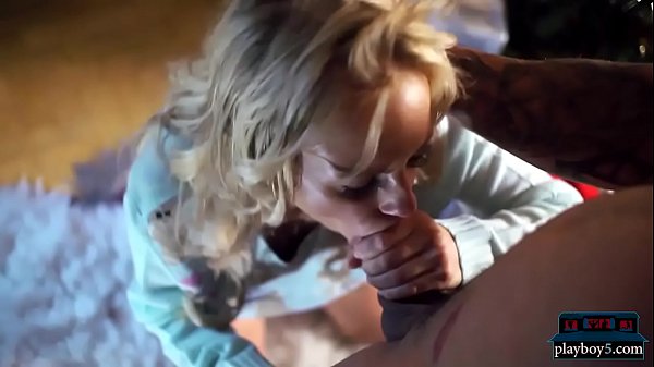 Czech blonde fucked during Christmas near the xmas tree  