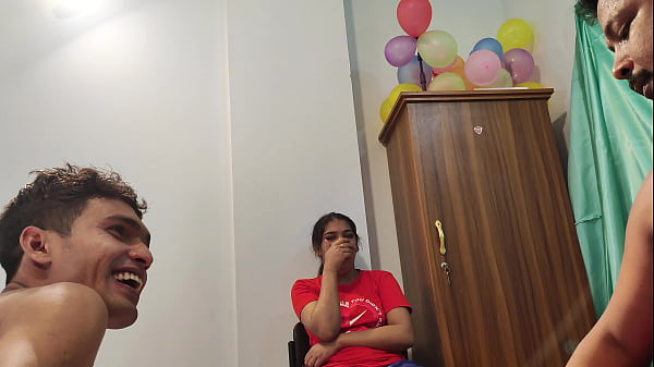 Rumpa21-The bengali gets fucked in the threesome, of course. But not only the black girl gets fucked, but also the two guys fuck each other in the tight pussy during the villag threesome. The slut and the guys enjoy fucking each other in the threesome