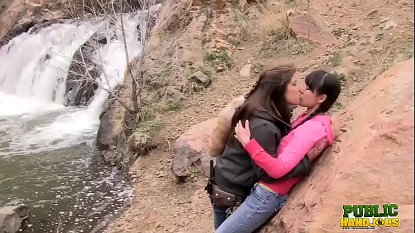 PublicHandjobs - Laura Coryander and Miatsu Kumiko have some girl-girl and handjob fun in the great outdoors at a national park with a complete and total stranger