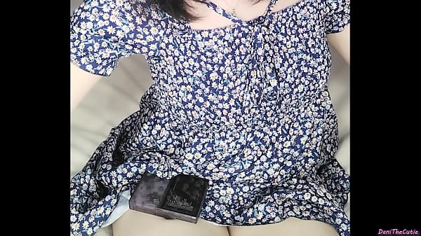 Your doll tgirlfriend Dani gave you a quick footjob after playing a weird game