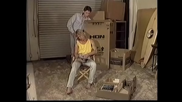 Blond rear gunner gets his cock sucked by male friend in storage unit