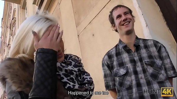 HUNT4K. Modest lassie strips, gives blowjob, and gets nailed for cash  