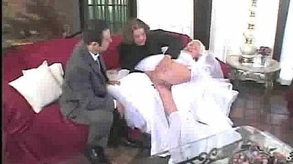 beautiful  bride threesome  