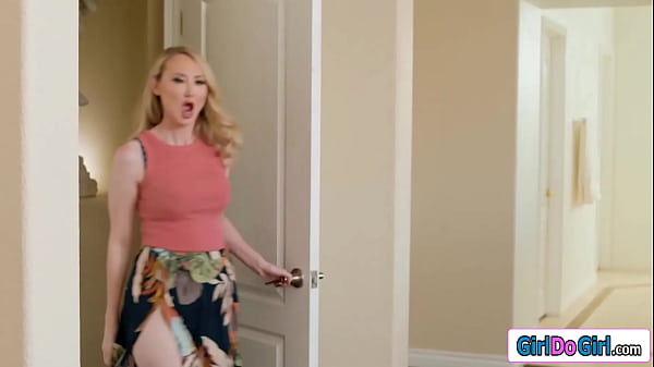 Busty stepmom Kendra James takes the offer of her big tits stepdaughter Gia Dibella to hump her pillow together and lets the asian lick her pussy