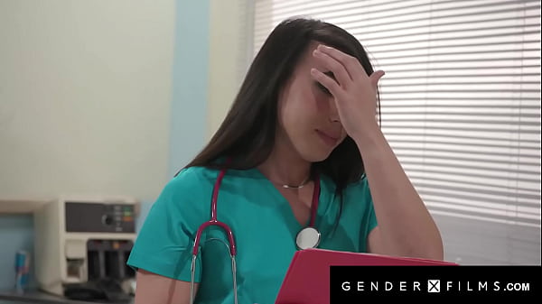 Trans nurse Kasy Kai is taking care of her patient Wolf Hudson when he gets a juicy stiff! Kasey wants that dick and decides to hop on it!