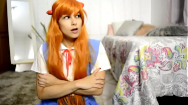 ASUKA SUCKS YOUR COCK ON HER s.