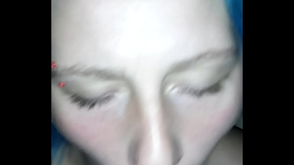 British blue hair blow job degraded verbally